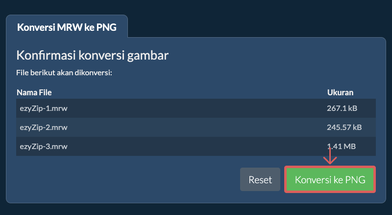 Konversi ke PNG