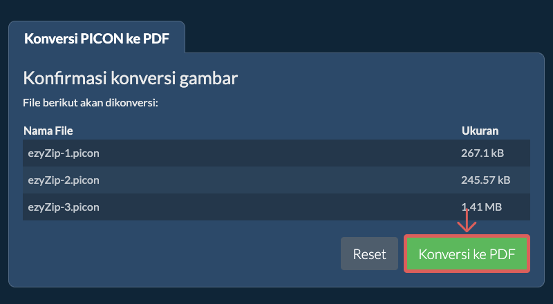 Konversi ke PDF