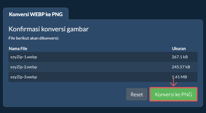 Konversi ke PNG