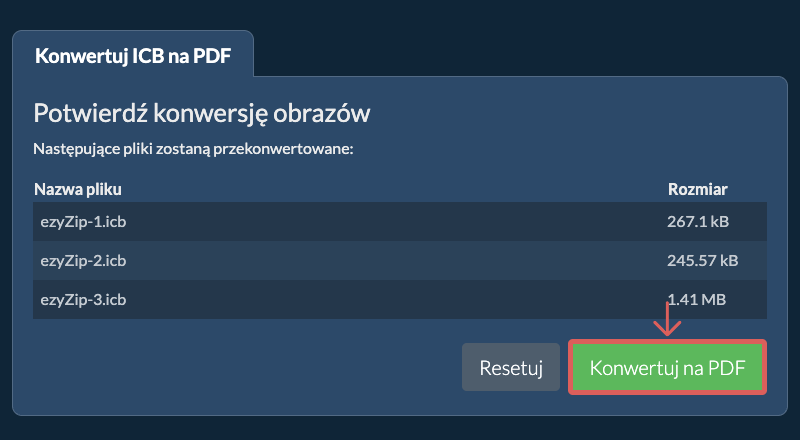 Konwertuj na PDF