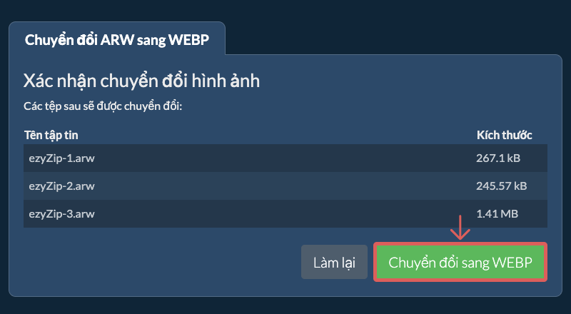 Chuyển đổi sang WEBP
