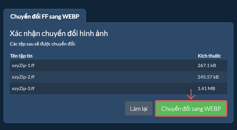 Chuyển đổi sang WEBP