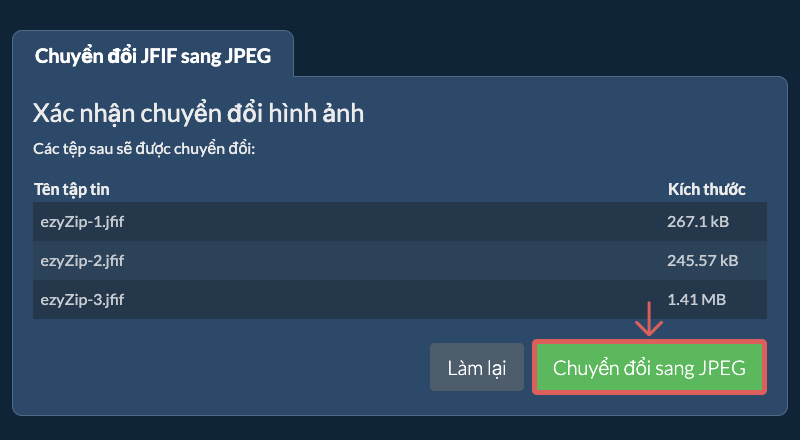 Chuyển đổi sang JPEG