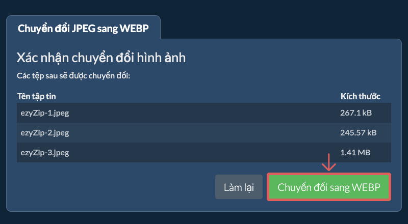 Chuyển đổi sang WEBP