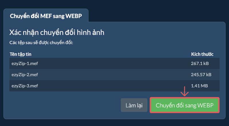 Chuyển đổi sang WEBP