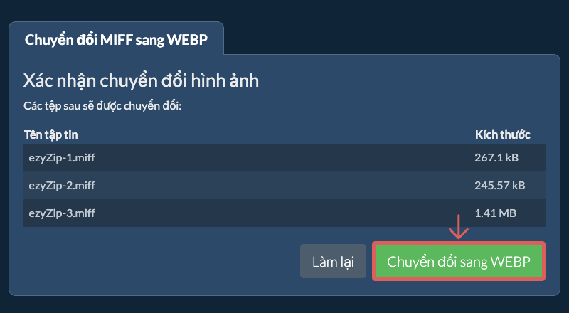 Chuyển đổi sang WEBP