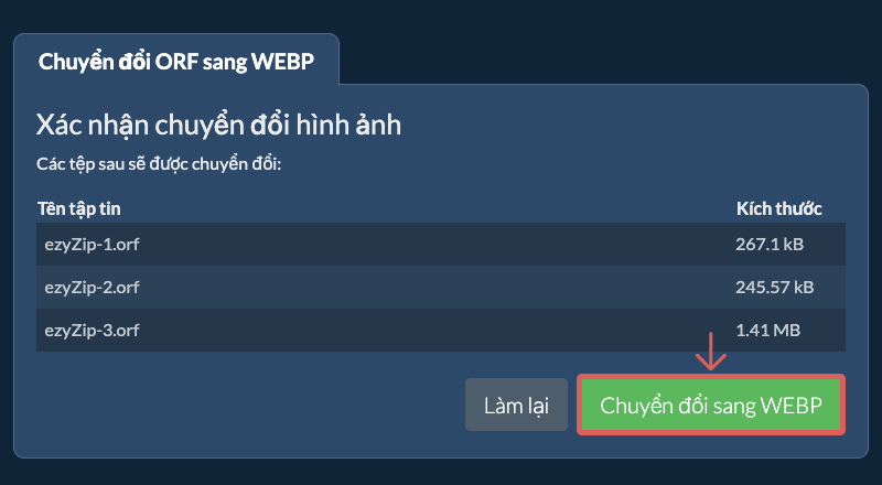 Chuyển đổi sang WEBP