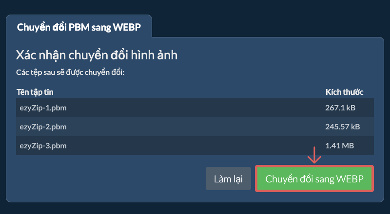 Chuyển đổi sang WEBP