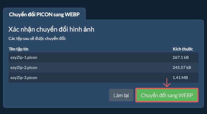 Chuyển đổi sang WEBP