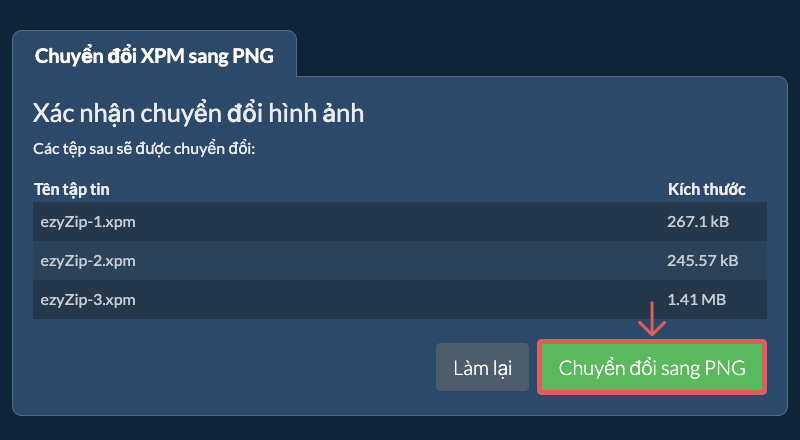 Chuyển đổi sang PNG