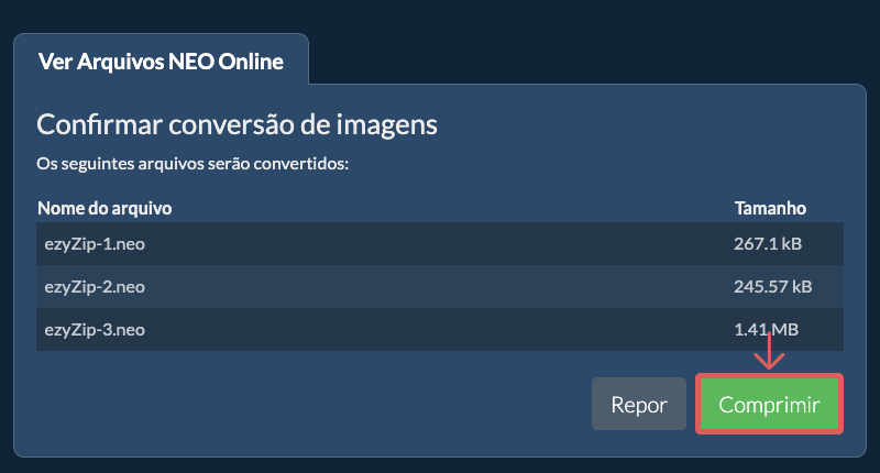 Converter para PNG