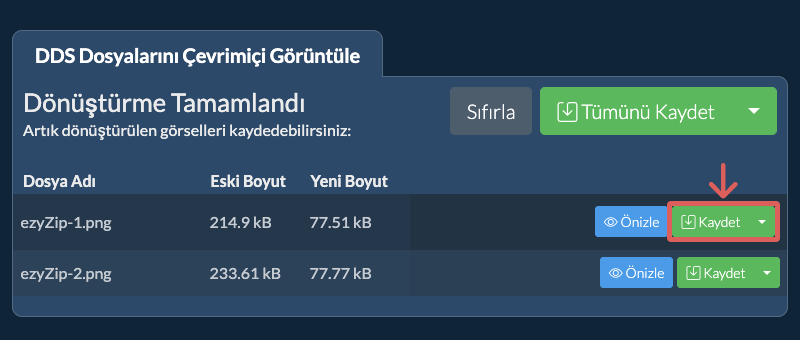 Kaydet