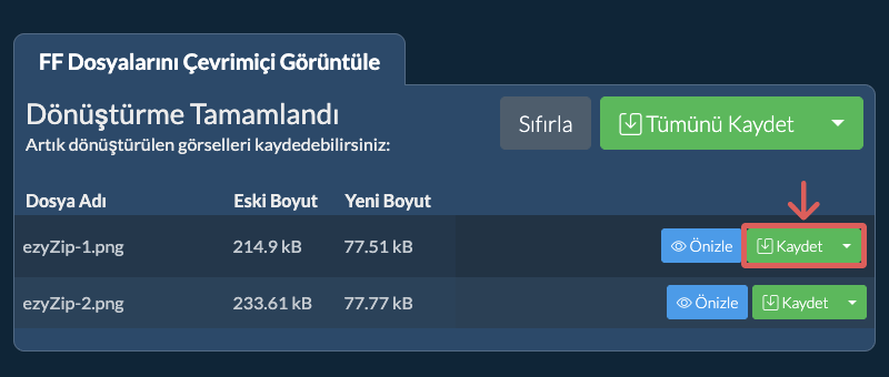 Kaydet