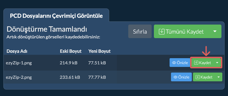 Kaydet