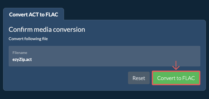 Convert to FLAC