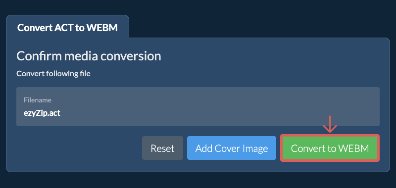Convert to WEBM