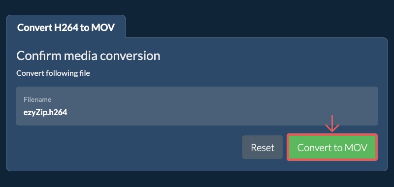 Convert to MOV