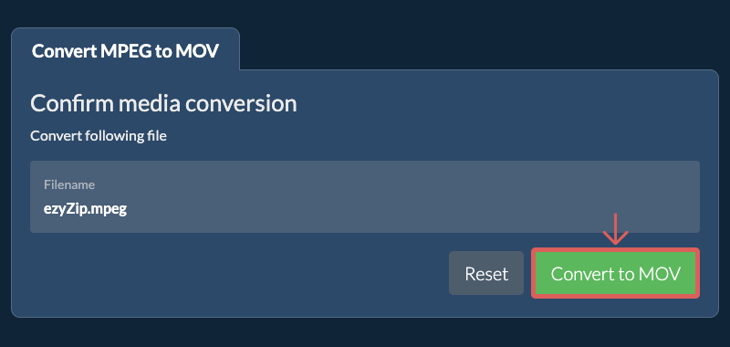 Convert to MOV