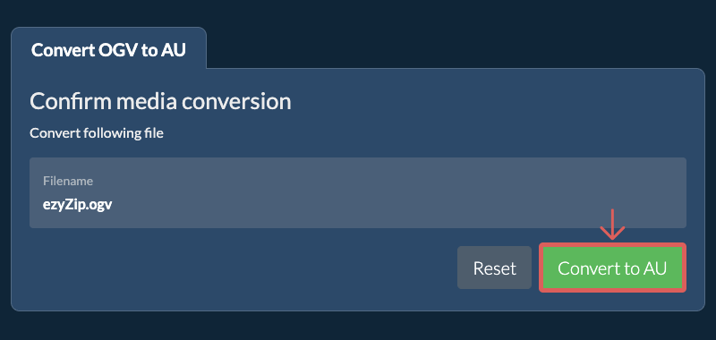 Convert to AU