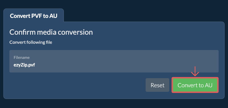 Convert to AU