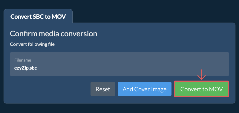 Convert to MOV