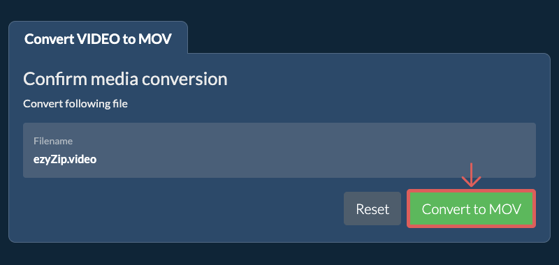 Convert to MOV Convert to MOV