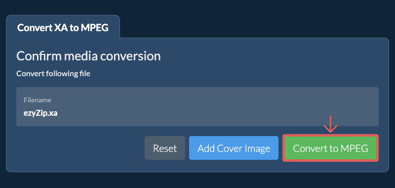 Convert to MPEG