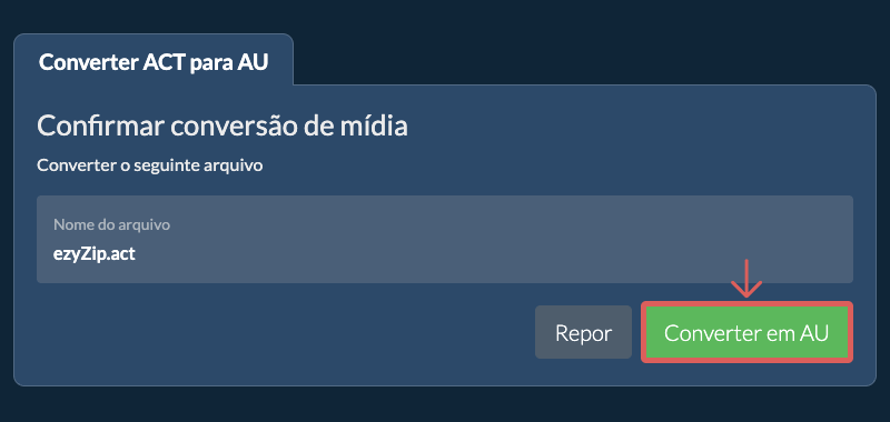 Converter em AU
