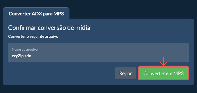 Converter em MP3 Converter em MP3