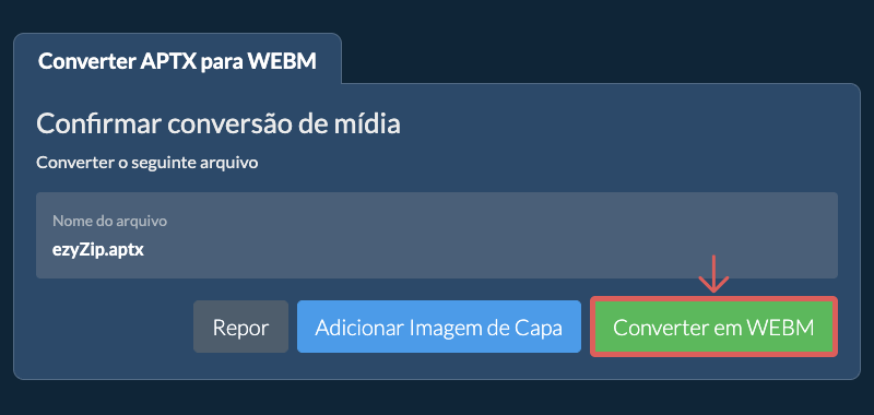 Converter em WEBM