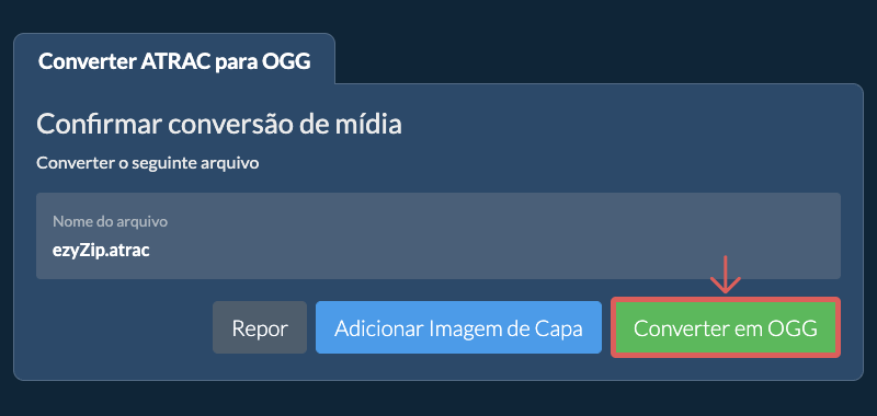 Converter em OGG