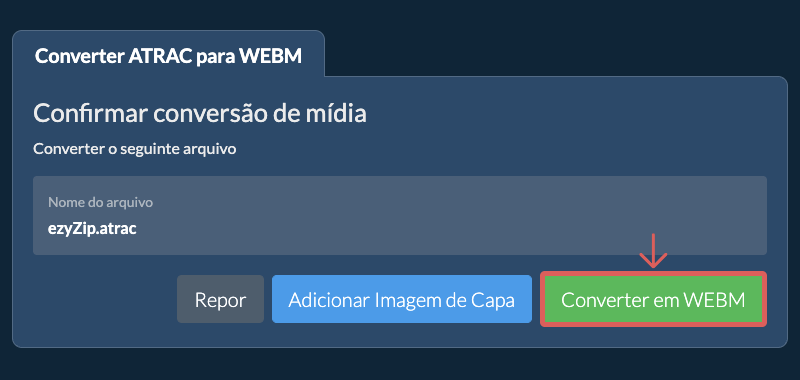 Converter em WEBM