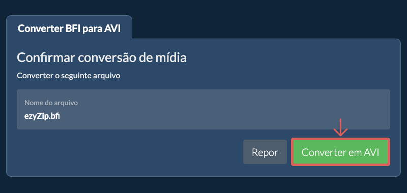 Converter em AVI
