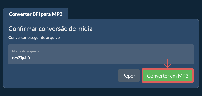Converter em MP3 Converter em MP3