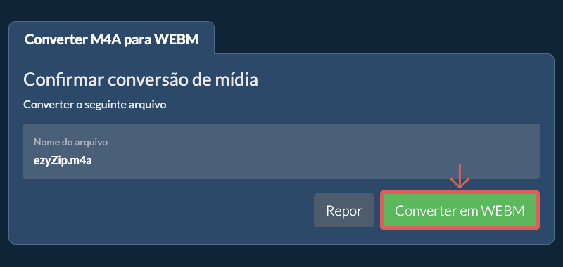 Converter em WEBM