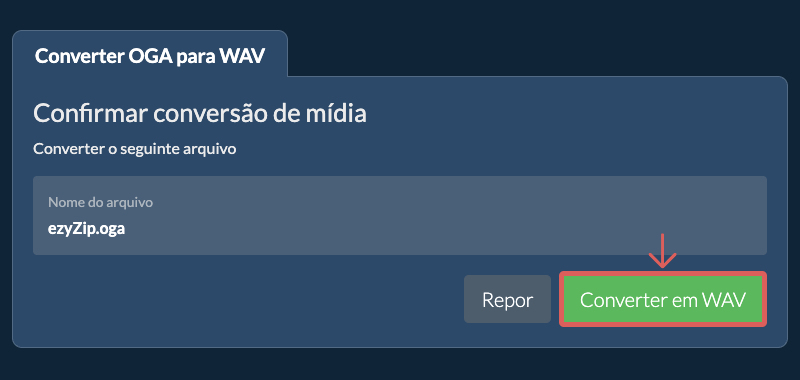 Converter em WAV Converter em WAV
