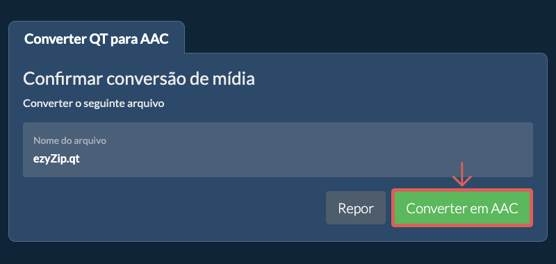 Converter em AAC Converter em AAC