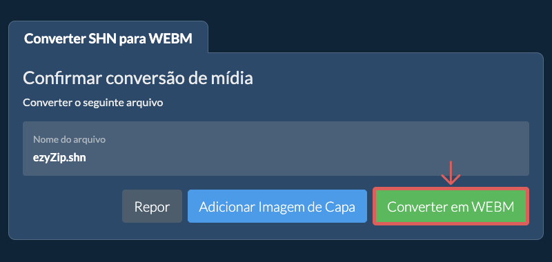 Converter em WEBM