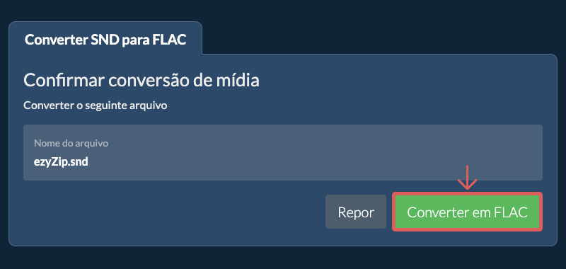 Converter em FLAC