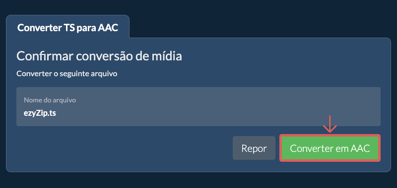 Converter em AAC