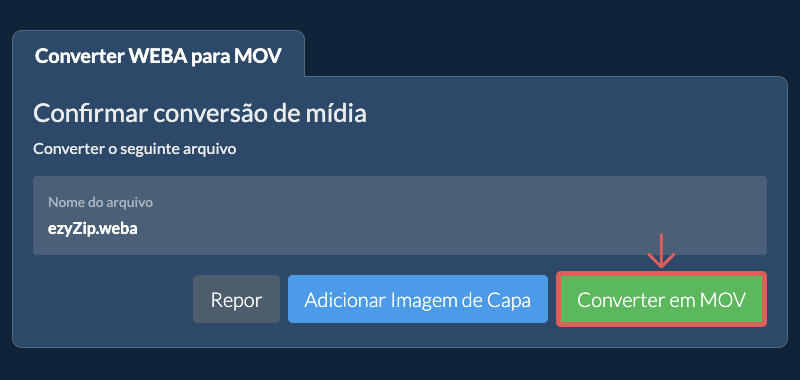 Converter em MOV Converter em MOV