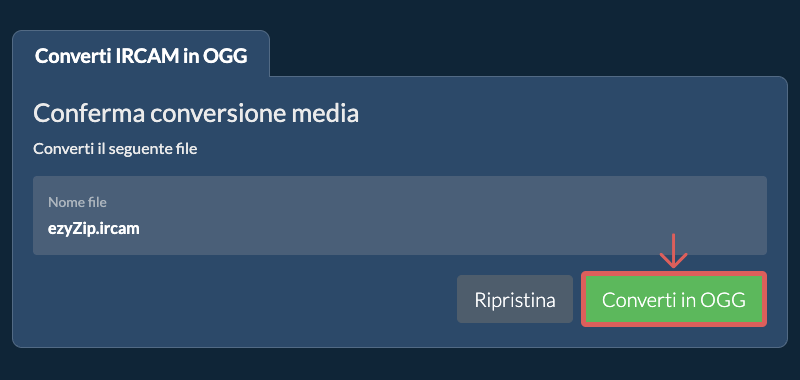 Converti in OGG Converti in OGG