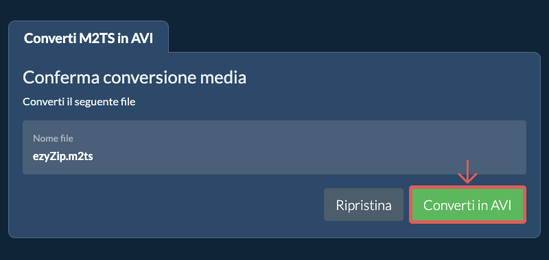 Converti in AVI
