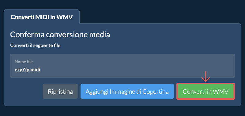 Converti in WMV Converti in WMV