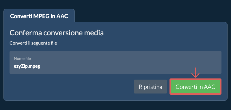 Converti in AAC