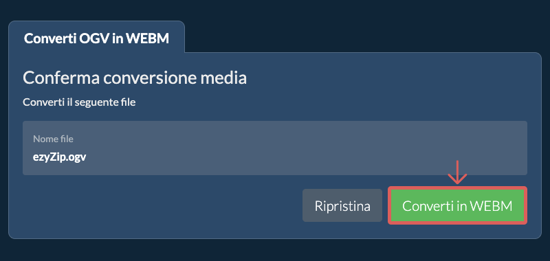 Converti in WEBM Converti in WEBM