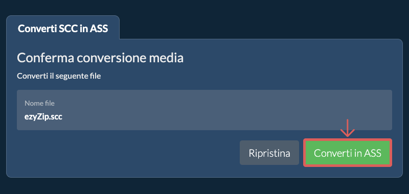 Converti in ASS