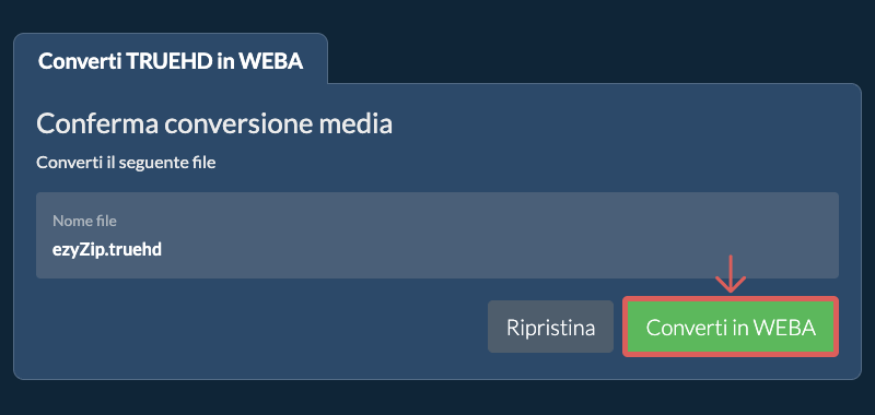 Converti in WEBA Converti in WEBA