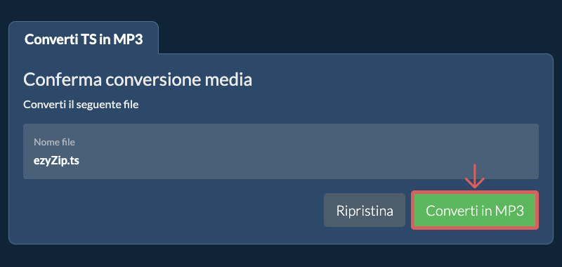 Converti in MP3