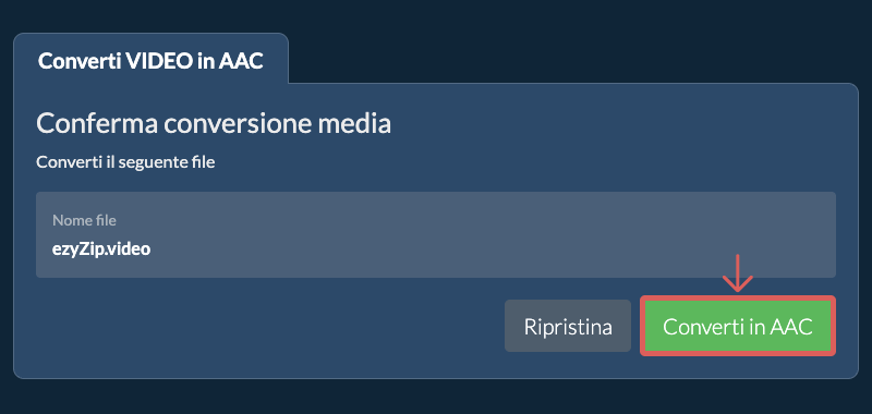 Converti in AAC